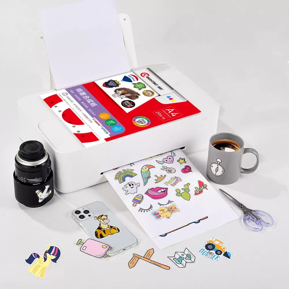 100mic 合成纸（水胶）  RC0407W24 A4/A3